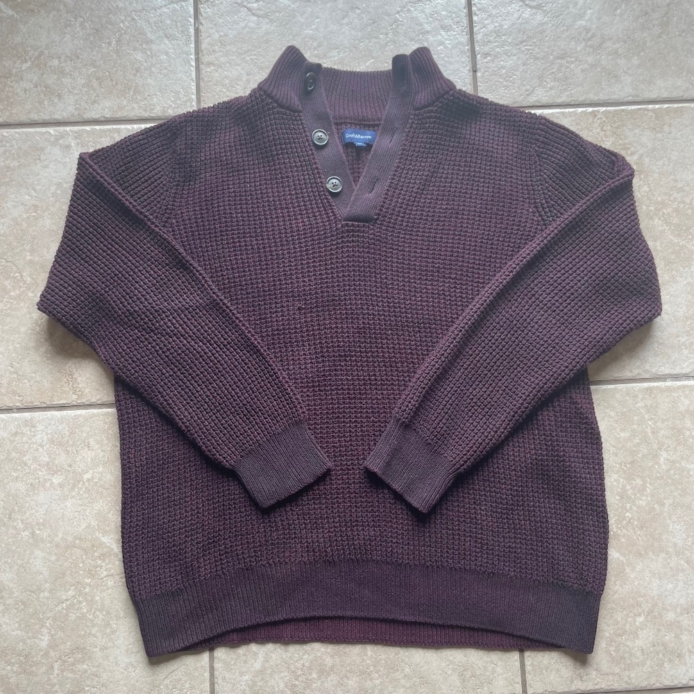 Croft and Barrow  Burgundy Knit Sweater
